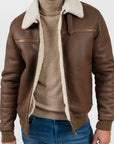 Leather Bomber